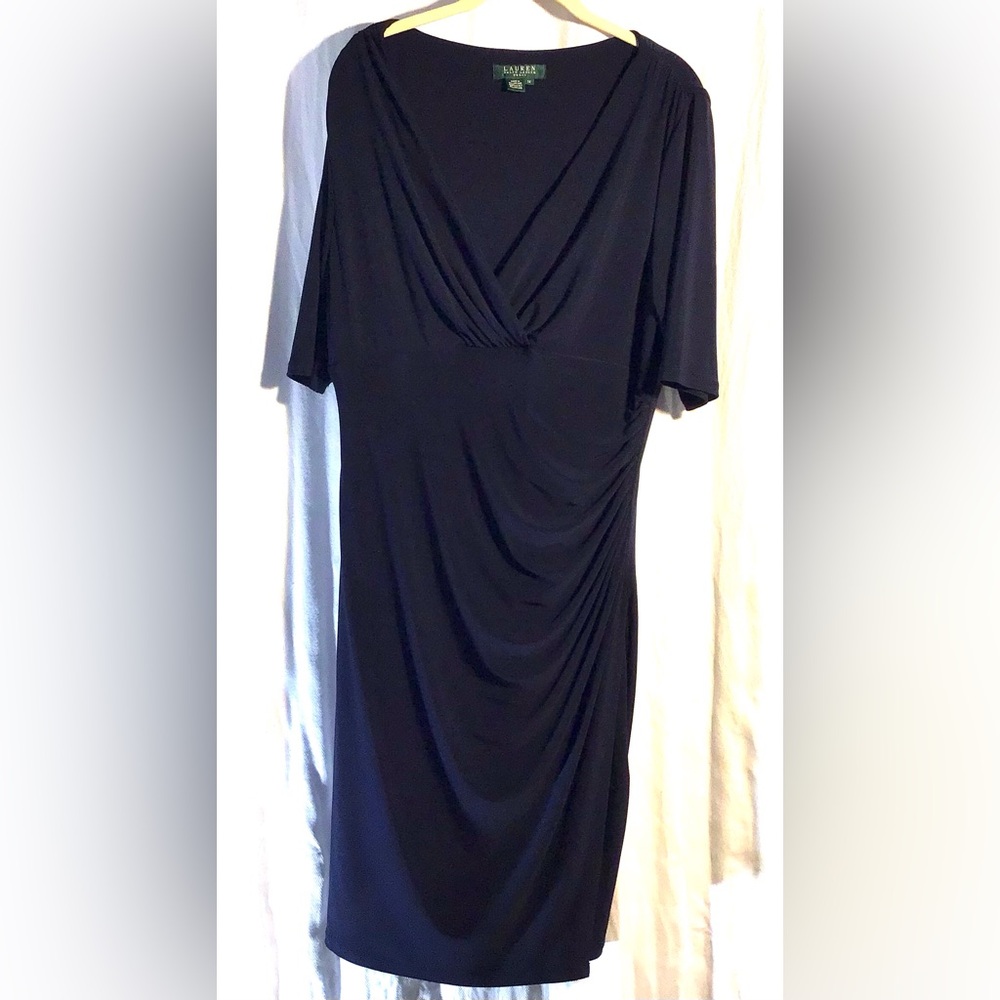 10 Ralph Lauren Navy blue beautiful dress size 14